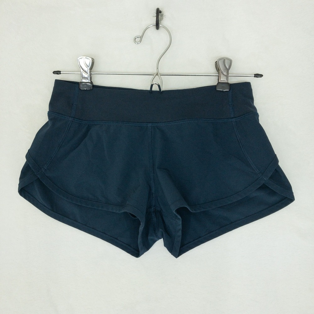 Ivivva Speed Shorts Girls 10 Navy Blue Running Athletic Lululemon Activewear